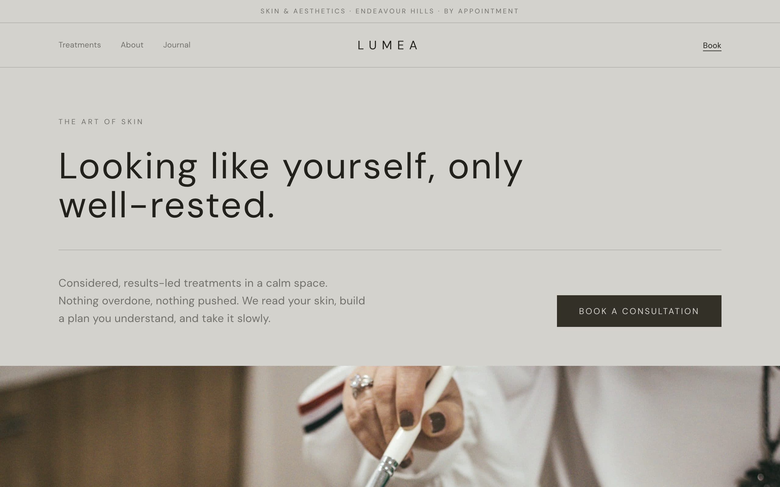 Lumea — sample site preview
