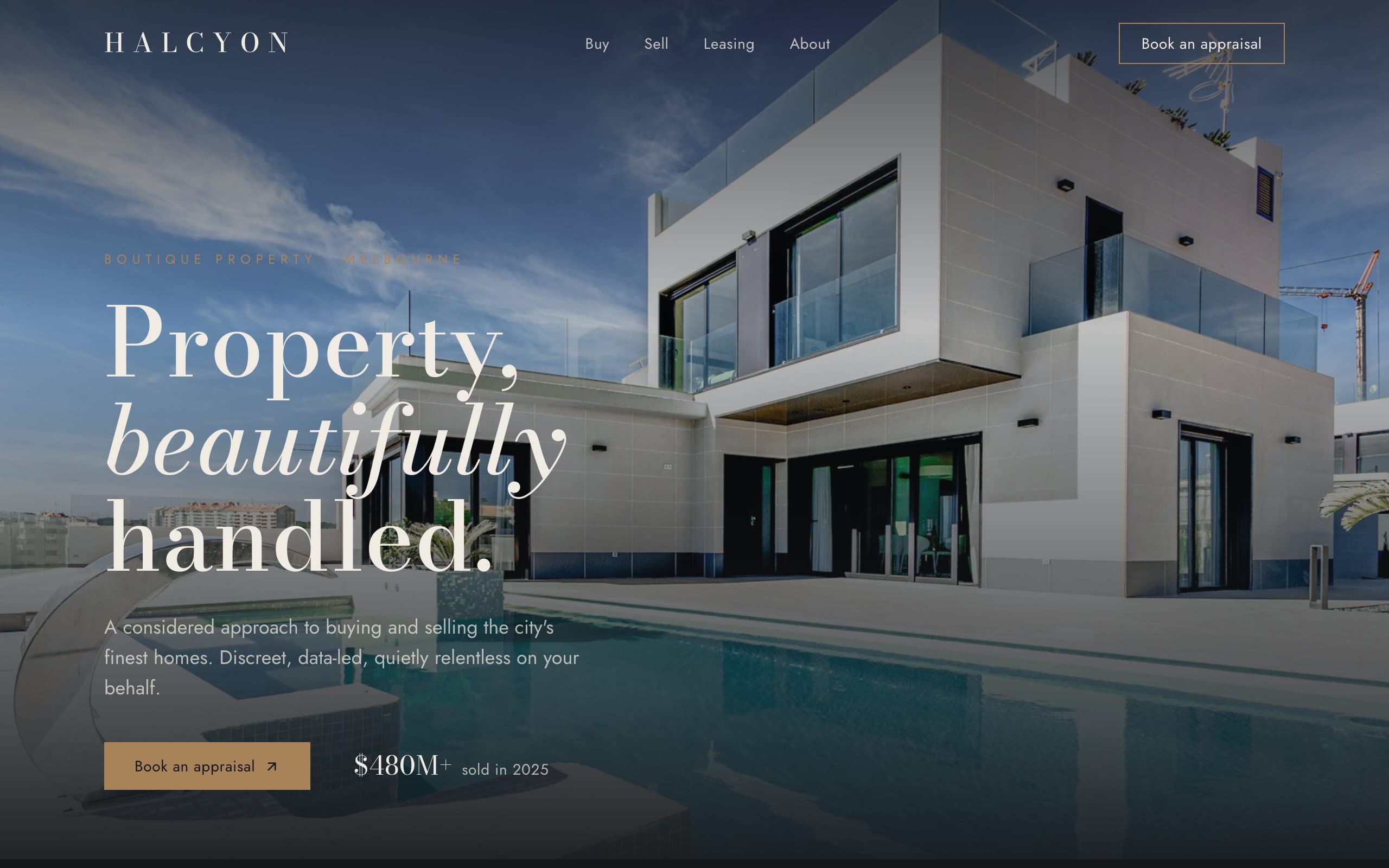 Halcyon — sample site preview